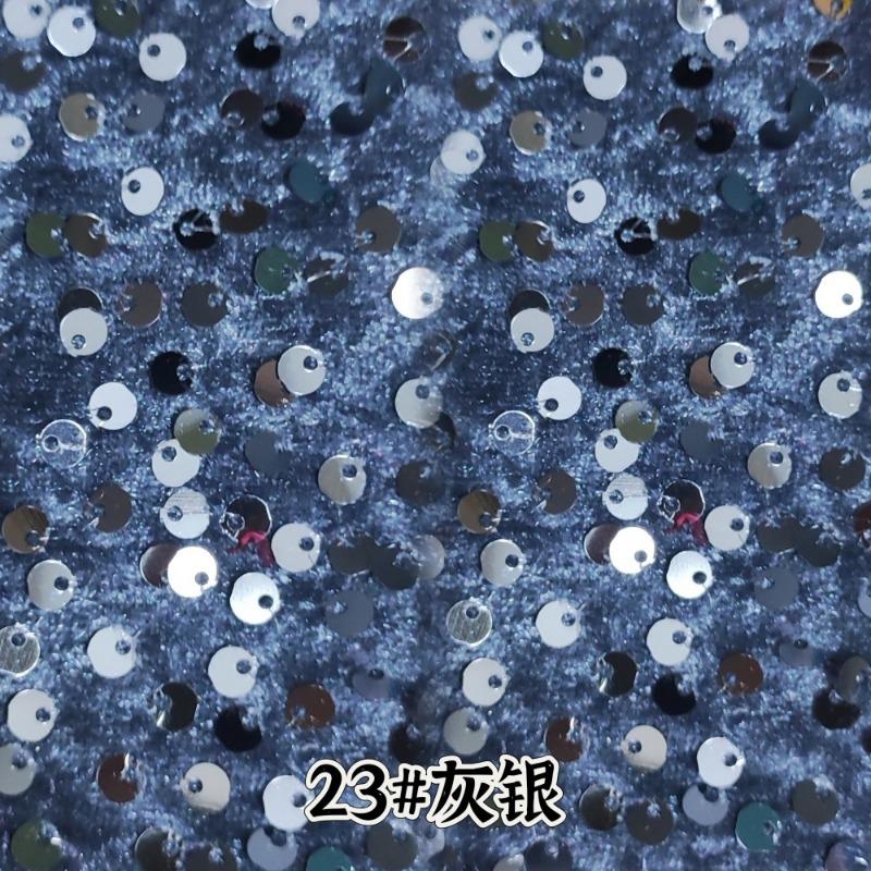 Evening Gowns Encrypt Shining 5mm Sequin Fabric Stretch Velvet Fabrics For DIY Wedding Elegant Party Dresses handmade DIY, etc
