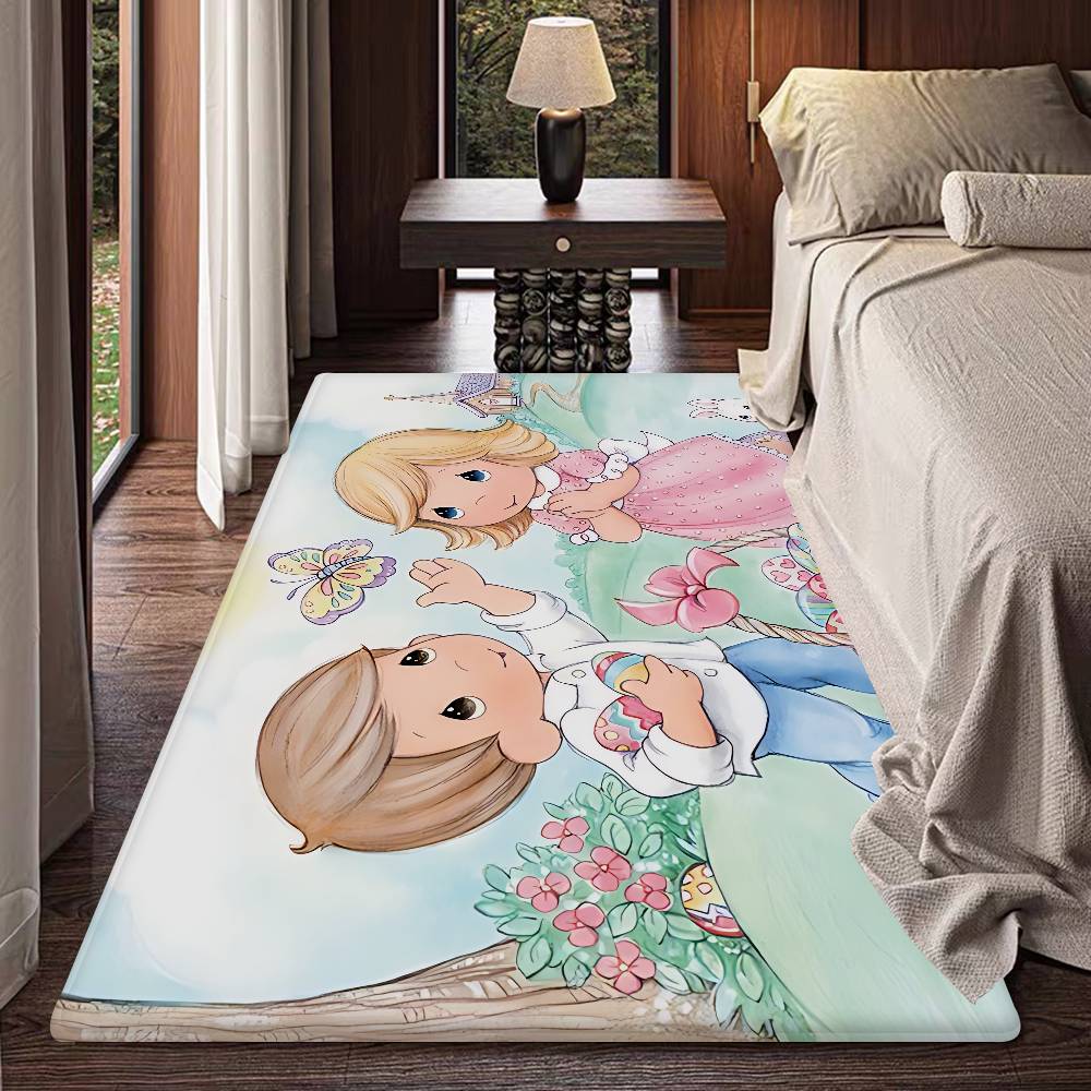 Precious Moments Cute Door Mat Kids Room Bedroom Decoration Balcony Anti-Slip Doormat Living Room Doormat Area Rug
