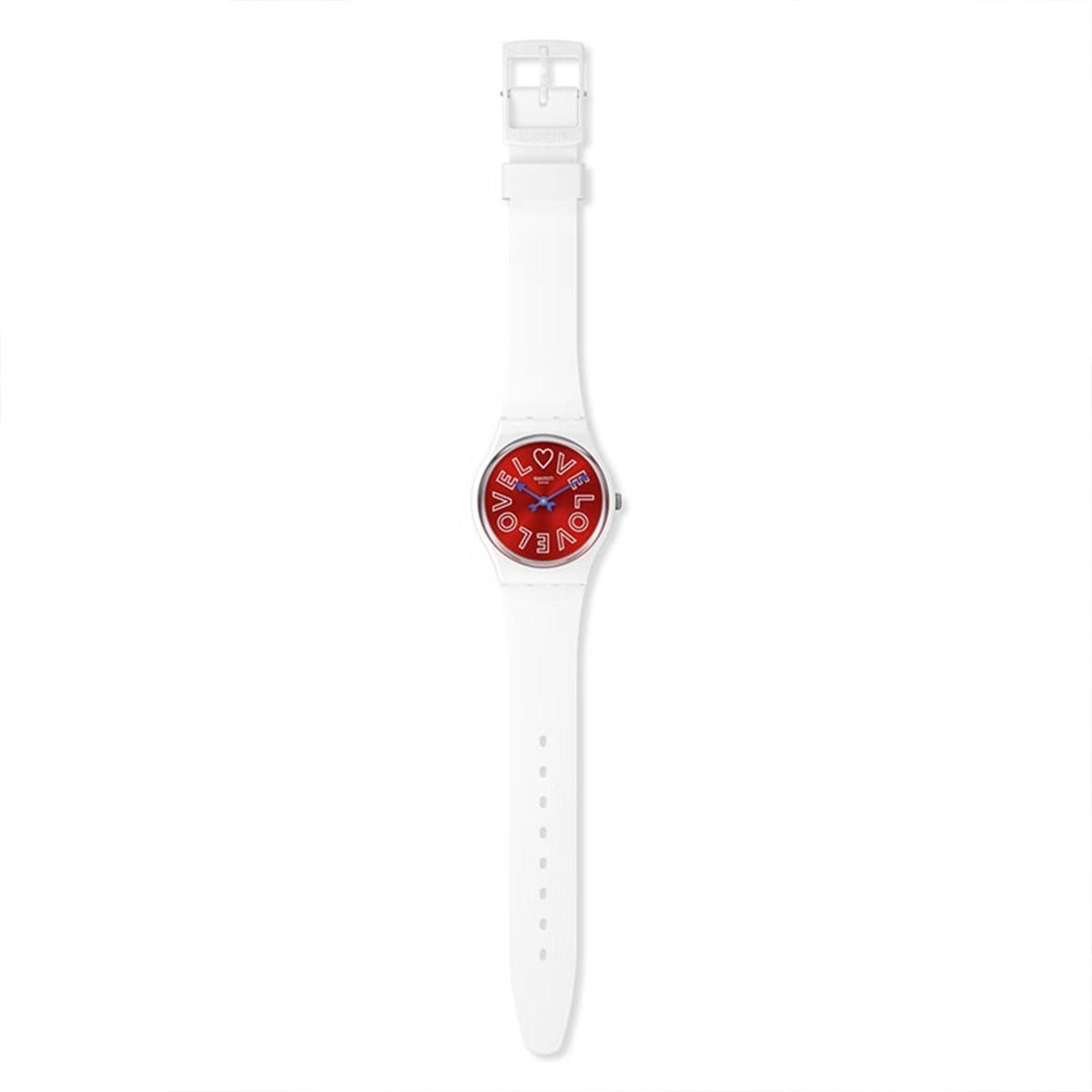 SWATCH Unisex 34mm Red Watch SO28W109 SO28W109 SO28W109