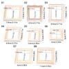 Picture Frame Miniature Dollhouses Display Accessory 1/12 Scale, Realistic Zakka Wood Dollhouses Miniature