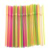 111 Pcs Neon Flexible Plastic Drinking Straws 111mm Disposable Straws Assorted Bright  Colors Suitable for Drinks Party Home Use