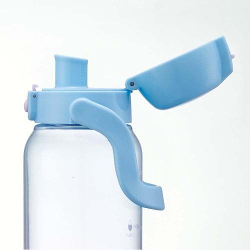 Skater Drink Marker Bottle, 1L, with Handle, Easy to See Drink Volume at a Glance, Plastic, Blue & Lilac, PDMK10-A