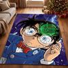 Detective Conan Mystery Adventure Theme Rug Absorbent Nonslip Carpet For Living Room Coffee Table Home Party Decor Gift For Friends