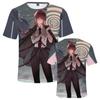 Tshirts Anime Chainsaw Man 3d Print Boys Girls Oversized Short Sleeve T Shirts Cartoons Crew Neck T-shirt Kids Tee Tops Clothes