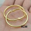Women's Versatile Large Hoop Earrings - Trendy Personality In Black, Gold, Silver; Non-Piercing Ear Clips for Nightclubs