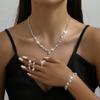 Elegant Bridal Necklace and Earring Set: Fashionable and Versatile Jewelry