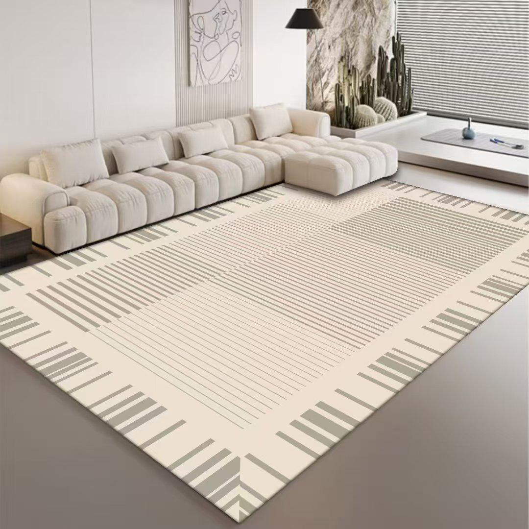 

Роскошный кремовый ковер из искусственного кашемира с противоскользящим покрытием: Толстый ковер большой площади для гостиной или спальни Other Sizes