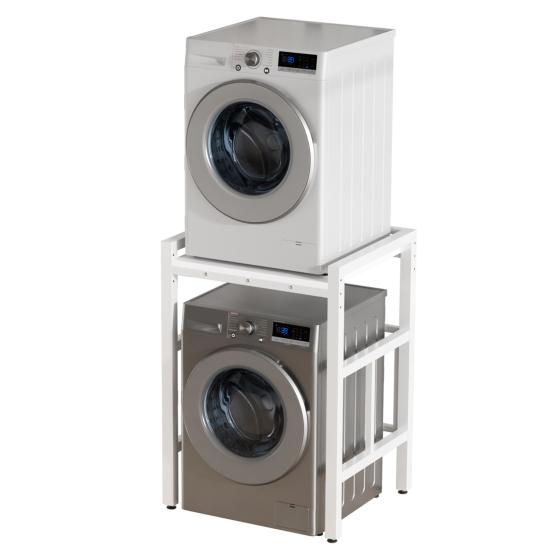 Washing Machine Shelf, Over The Washer Storage Shelf, Height-Adjustable Dryer Stand, Storage Rack Over the Washing Machine, Load Capacity 250 Kg