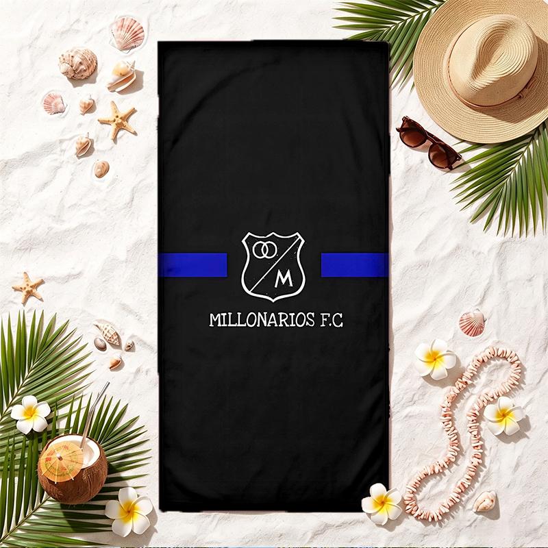Millonarios FC Soft Beach Towel Stylish Beach Pool Towel for Summer Seaside Vacation Travel