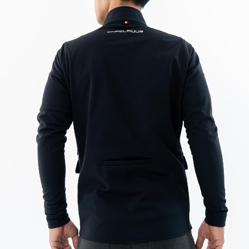 Kapelmuur Windproof Nehru Jacket in Black