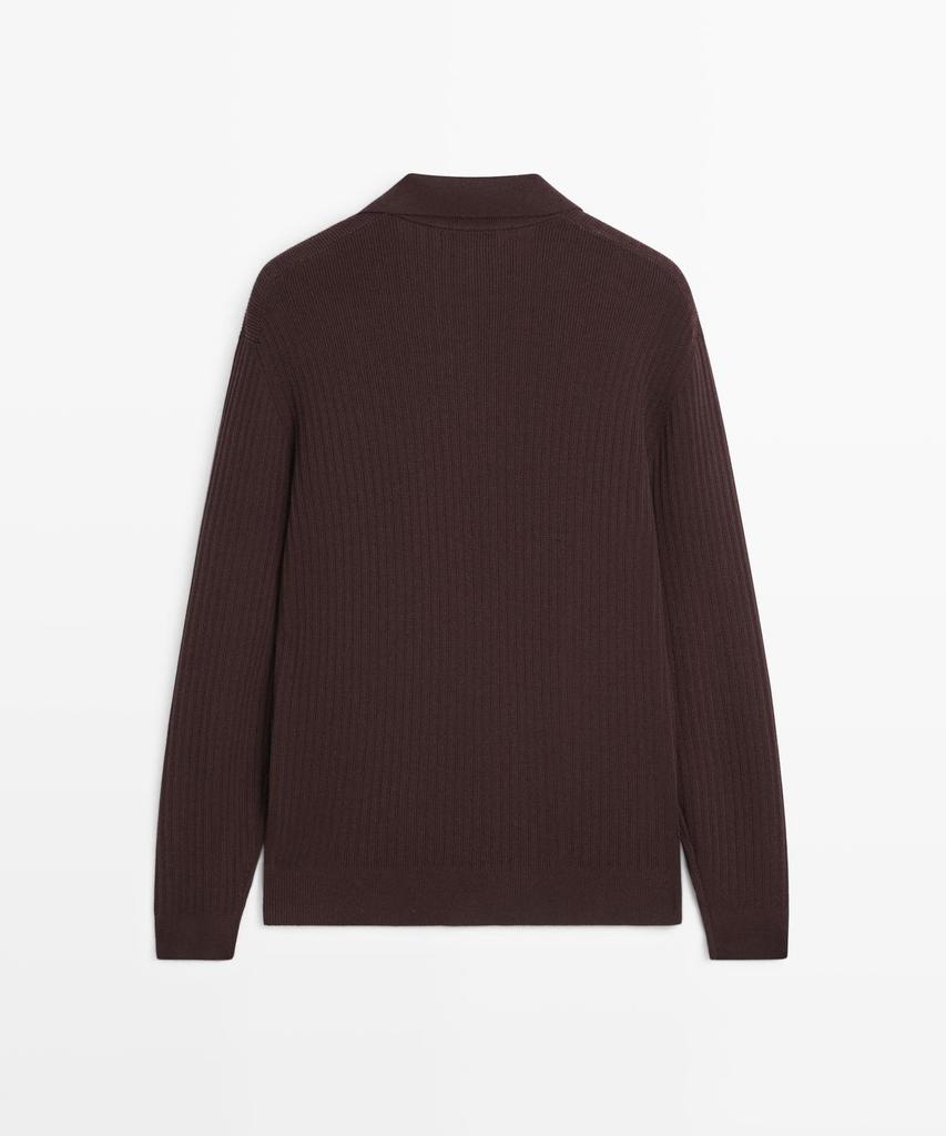 Masimodutti Cotton Blend Knit Jersey Polo