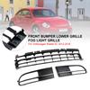 Front Bumper Lower Grille + Fog Light Grill Fit VW Beetle 2012-2016 W/ Chrome