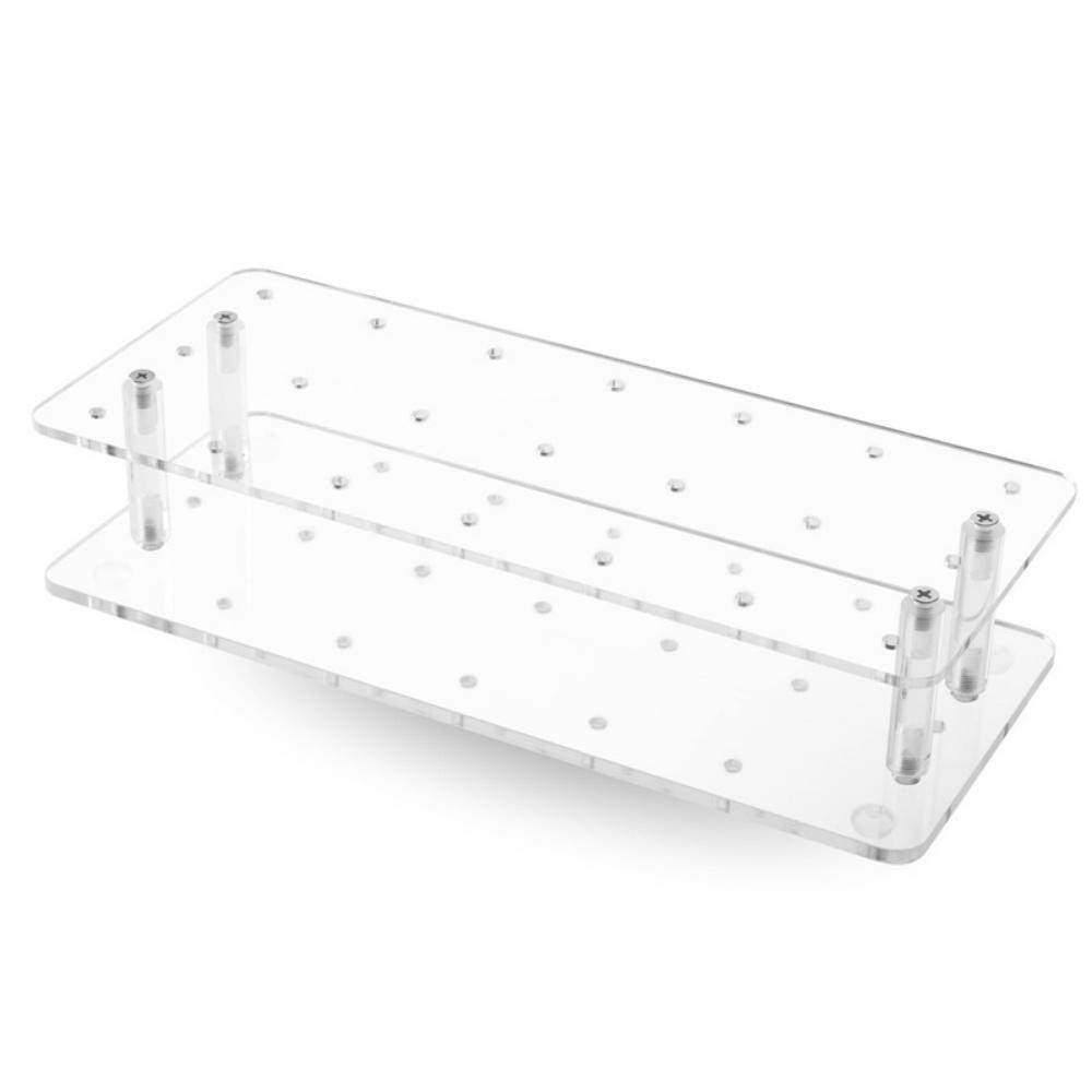 1pack Cake Pop Stand 21 Holes Lollipop Holder Clear Acrylic Cake Pop Display Stand for Weddings Birthday Parties Decorative