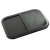 Horizontal Sliding RV Window 23.6 X 11.8in Uv Resistant Tempered Glass Window with Removable Insect Nets Black