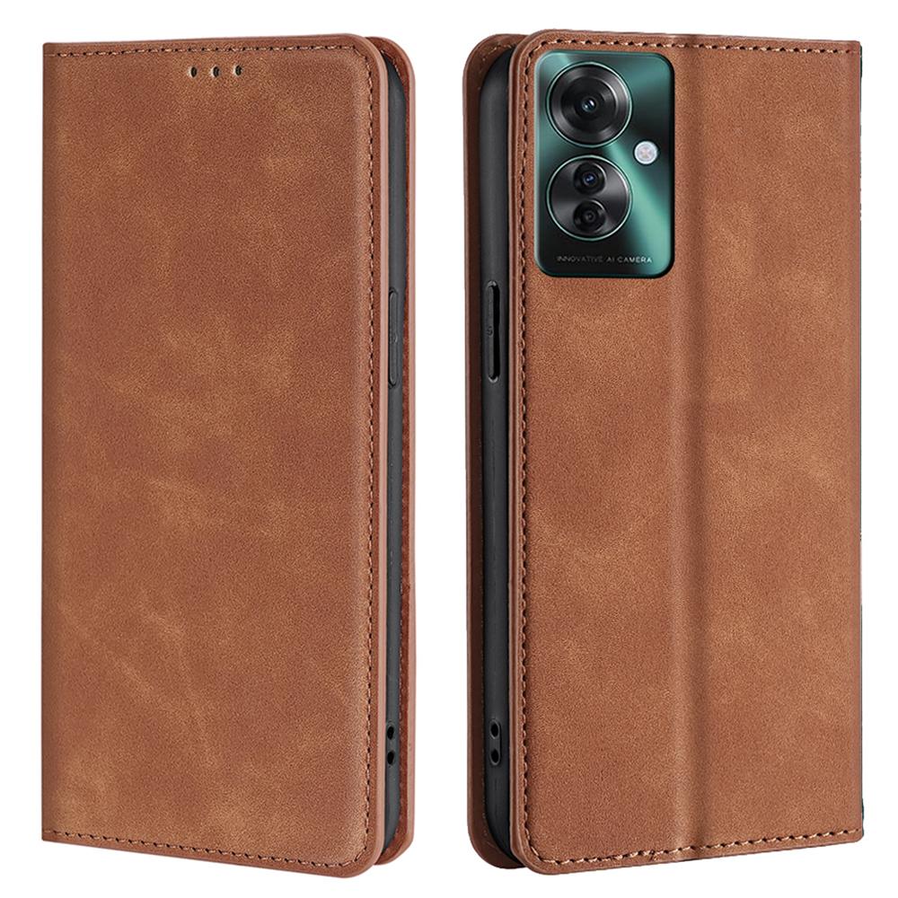 For Oppo Reno11 F 5G/F25 Pro 5G Phone Case Card Slots Leather Cover Skin-Touch Texture