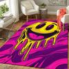 1pc Joyful Face Pattern Area Rug, Anti Slip Non Shedding Stain Resistant Carpet