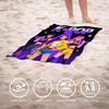 Asciugamano da Spiaggia per Gruppo di Idol K-pop Microfibra Morbido Asciugatura Rapida Asciugamano Sportivo da Palestra Nero Viola Stella Asciugamano da Bagno per Nuoto Esterno