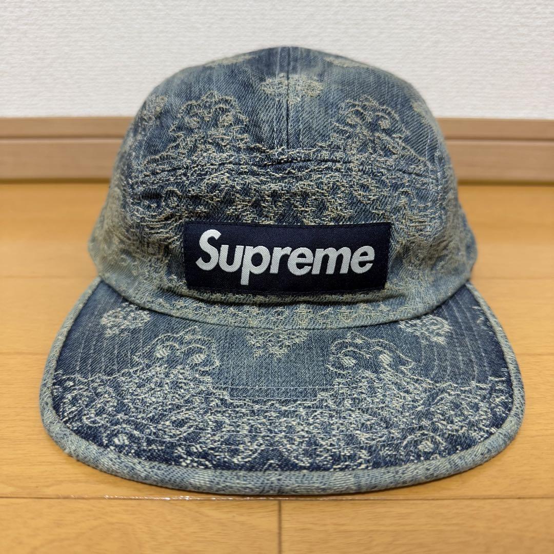 

[USED] Supreme Bandana Jacquard Denim Camp