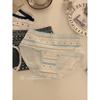 Female Summer Printed Cotton Extended Crotch No Trace Breathable Middle Waist Triangle Briefs