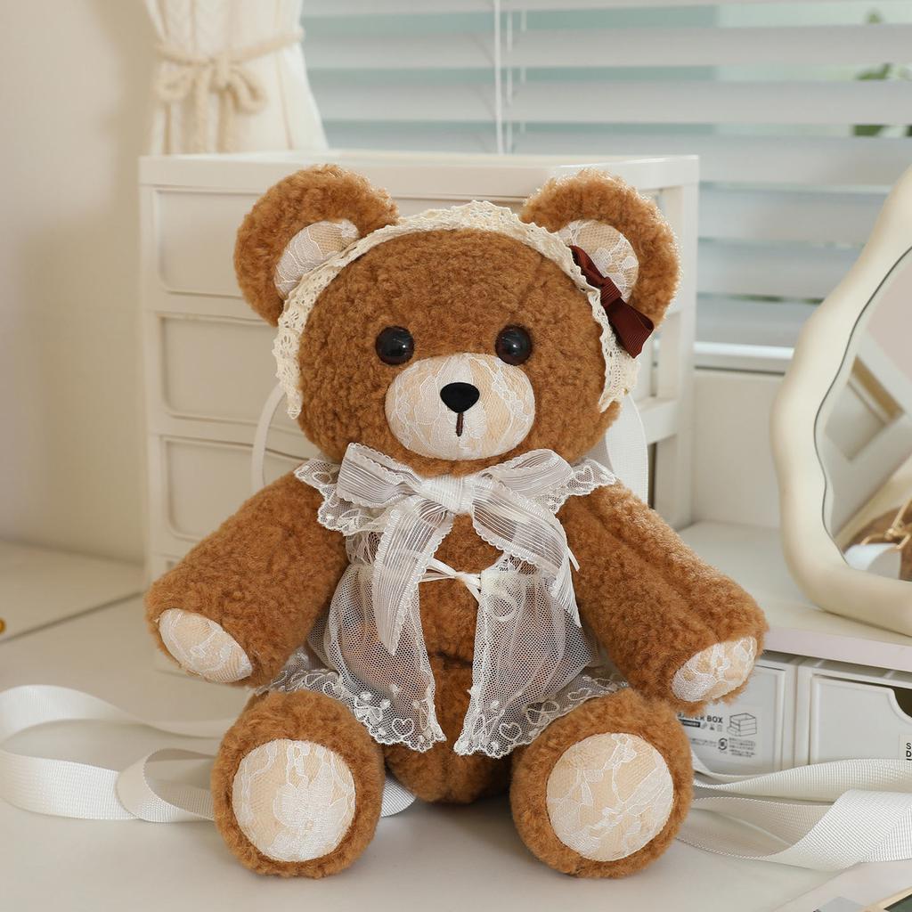 35cm Creative Arm Mobility Little Bear Plush Toys Cute Stuffed Animal Lolita Bunny Plushie Soft Kids Dolls Couple Wedding Gifts