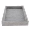 Elegant Velvet Stackable Jewelry Display Tray Necklace Organizer Gray
