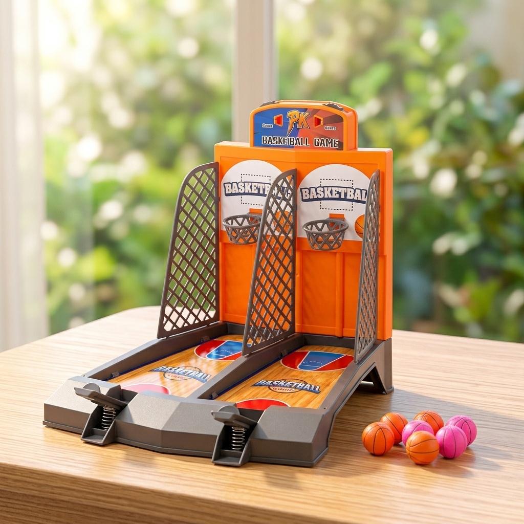 Tabletop Basketball Game for Kids, Two Player Mini Desktop Toy