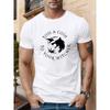 Herren T-Shirt "Wirf eine Münze" | Lässiger Rundhalsausschnitt, Kurzarm, Normale Passform, Sommer-Essential, mit Weißem Aufdruck, Leichtes & Atmungsaktives Gewebe