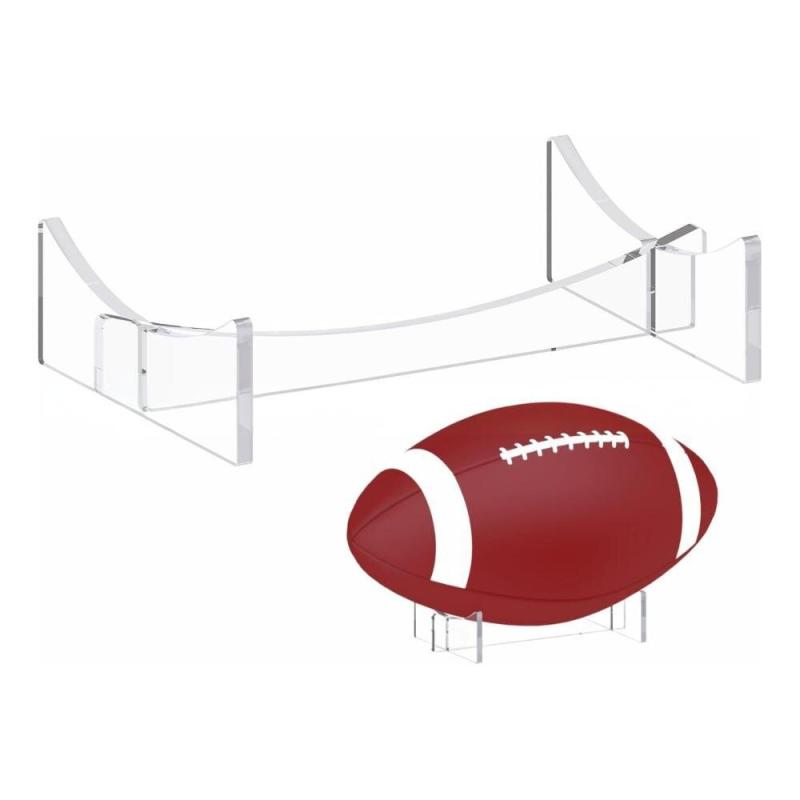1/2Pcs Acrylic Ball Display Stands Rugby Football Basketball Volleyball Soccer Storage Holder Desktop Souvenir Collection Holder