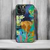 Tropical Jungle Print Leopard Sloth Shockproof For iPhone X XR XS  11 12 13 14 15 16 pro Mini MAX transparent Matte Phone Case