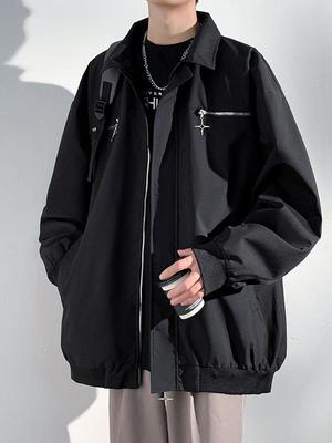 Men's 2025 Spring/Autumn Trendy Loose Lapel Jacket 