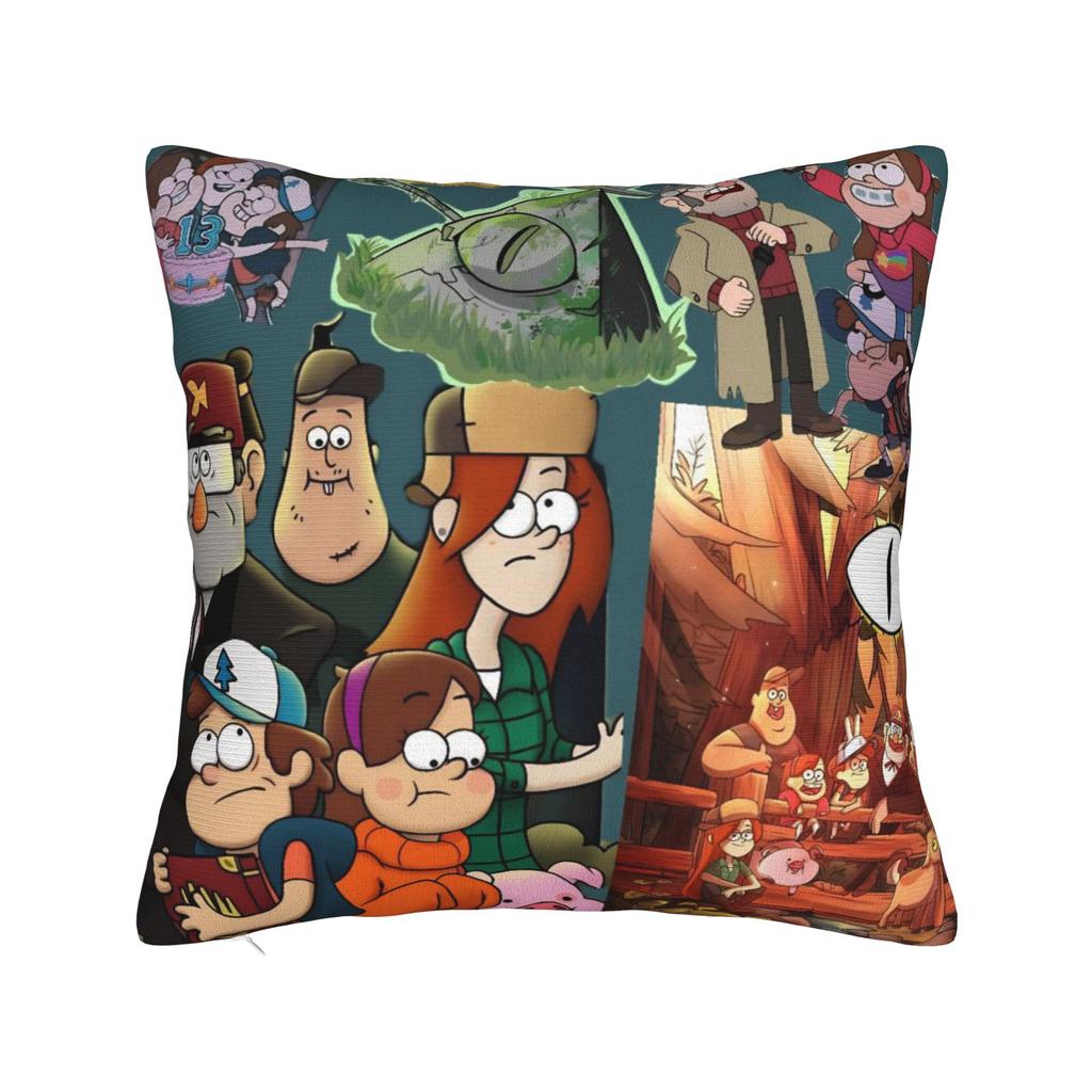 Decorative Pillow Covers GGravity Falls Merch Chair Pillow Case Cover Zipper MultiSize