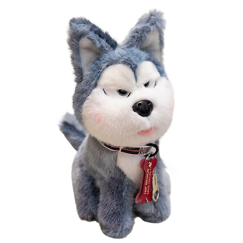 Doha Doll Stuffed Husky Plush Toy With Pp Cotton Filling For Kids Gift