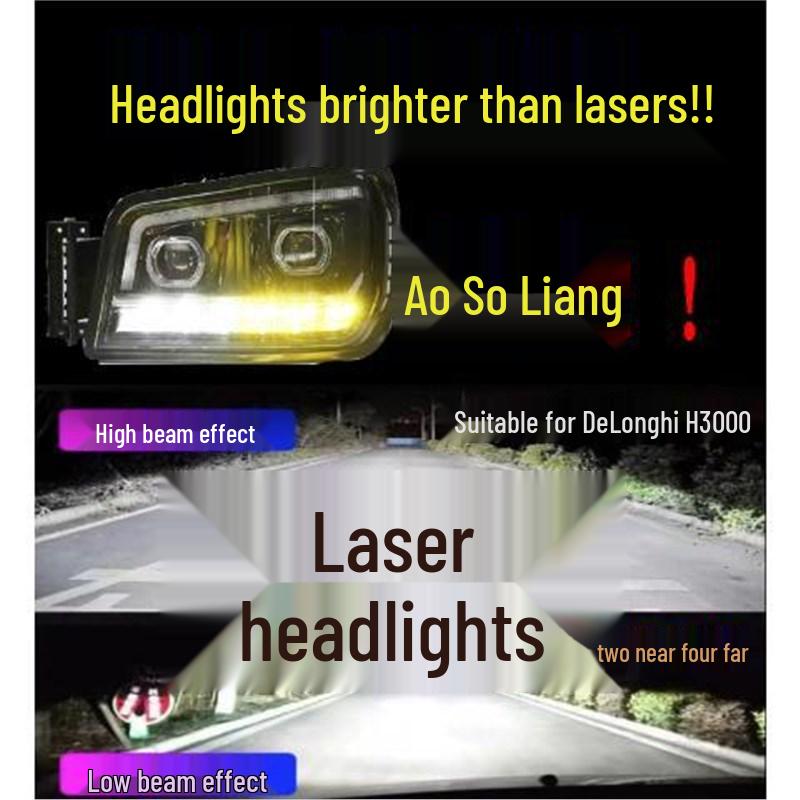 Shaanxi Auto M3000/X3000/H3000 Full LED Bi-Beam Super Bright Laser Headlight Assembly