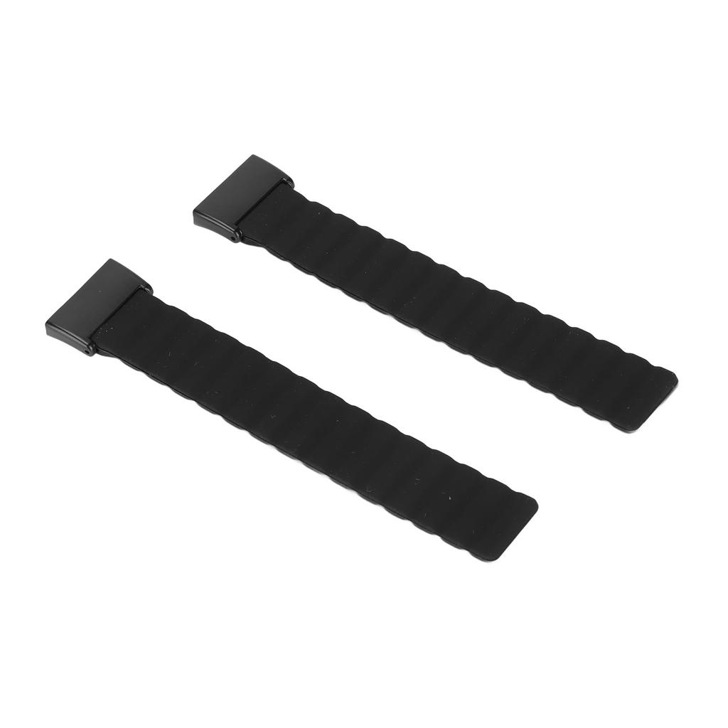 2Pcs Silicone Magnetic Watch Band Adjustable Strap for Redmi Smart Wearable Accessories