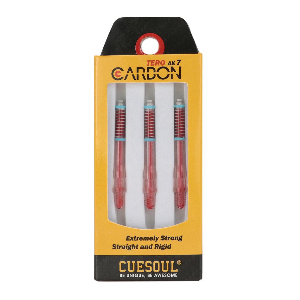 Cuesoul TERO System AK7 Carbon Dart Shaft with Telescopic Set of 3 A/B(S)/C/D(M)/E/F(L)/G/H Built-in Shaft, (CS-AK7+3TE40)