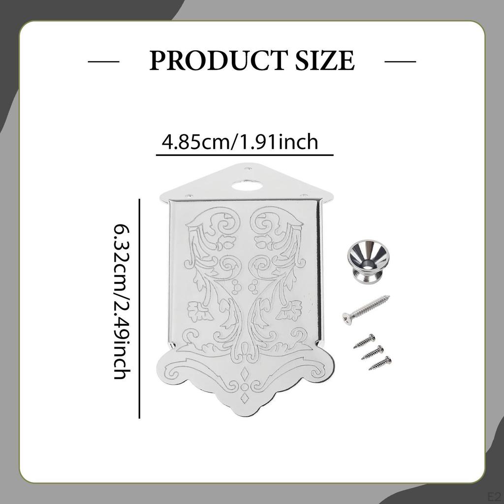 8 String Mandolin Tailpiece Part Closed Structure Stringed Instrument Accessory Elegant