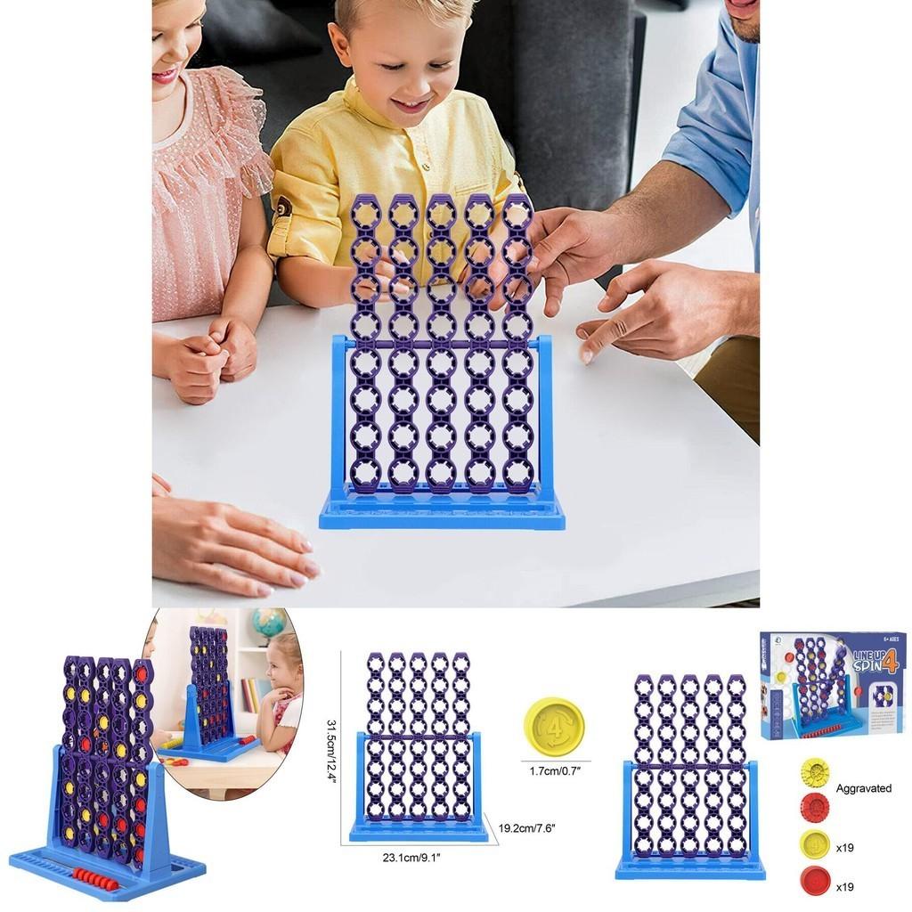 Interactive Plastic Desktop Game With Rotating Four-in-a-row Indoor Fun For Kids And Families Shantou China