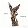 San Miguel Arcangel Statue Retro Bronzed Saint Michael Angel Resin Figurine Home Blessing Decoration Desktop Ornaments