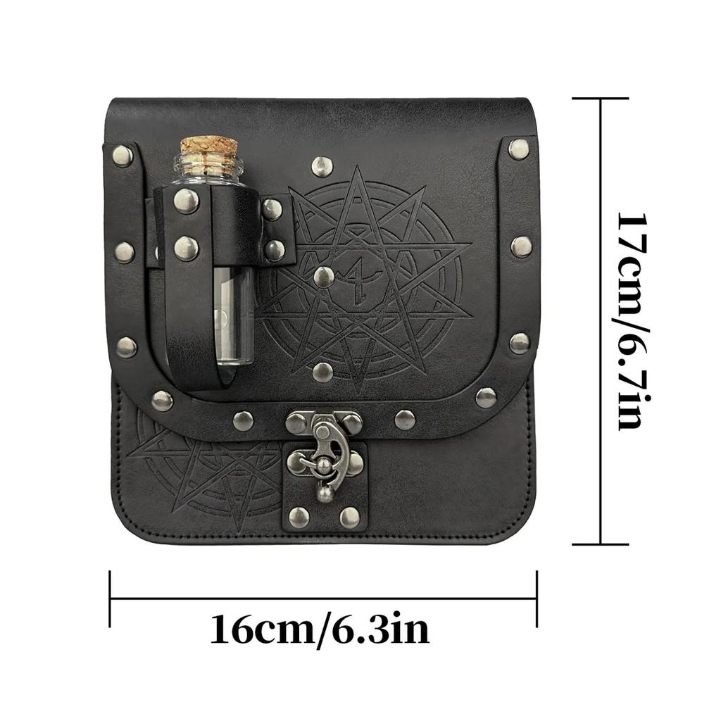 Mittelalterliche Mini-Tasche Beutel Gürtel Hüfttasche Damen Herren Wikinger Ritter Krieger Pirat Party Requisiten Cosplay Kostüm