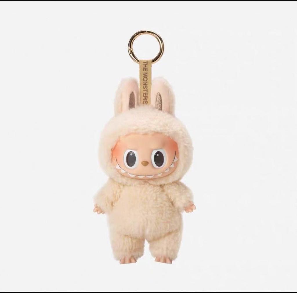 Mini carino Labubu The Monsters Dolls Cardiac Macarone Kawai Guess Bag Figure Model Bag Portachiavi Decor Replica per regalo di Natale