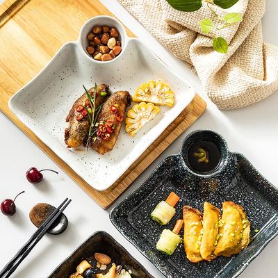 Japán Kreatív Gombóc Tányér Kerámia Kis Tállal Reggeli Nyugati Otthoni Éttermi Étkészlet