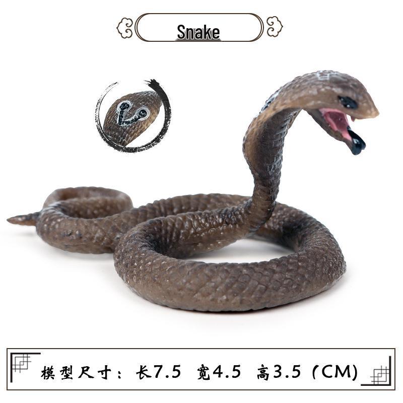 Desert Cobra Model: Realistic Rattlesnake Prank Toy for Children s Science Education and Ornament