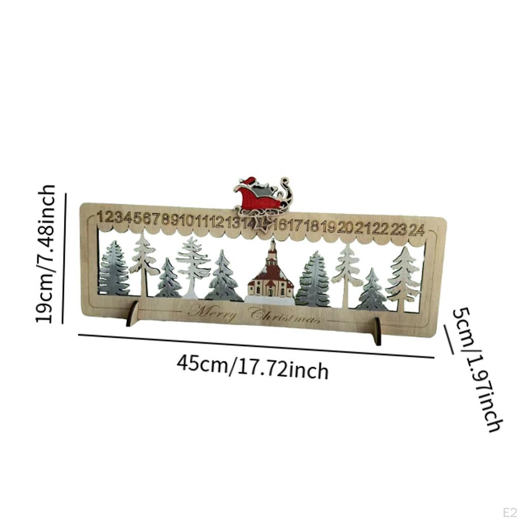 Christmas Advent Calendar Decoration Home Decor Gift Art Craft Ornament for