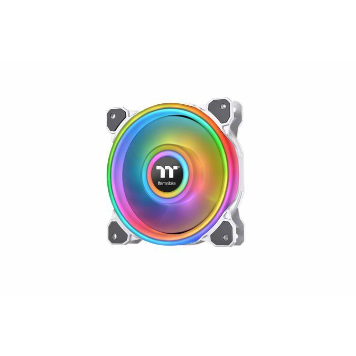 Thermaltake Riing Quad 12 RGB Radiator Fan TT Premium Edition 3 Pack - White/Case Fan - CL-F100-PL12SW-A