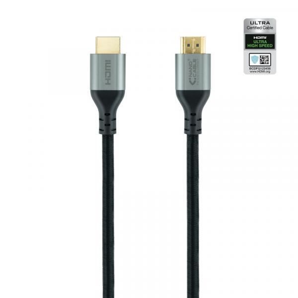 Câble HDMI - NANOCABLE - 10.15.8101 - 1 m - HDMI Type A Mâle - 48 Gbit/s - Noir
