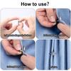 Metal Magnetic Curtain Button Holder Detachable Window Screen Close Magnet Buckle Lightproof Room Curtain Closure Clip