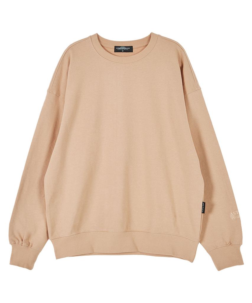 ASTRAL PROJECTION Basic Oversized Drop Shoulder Sweatshirt_Peach