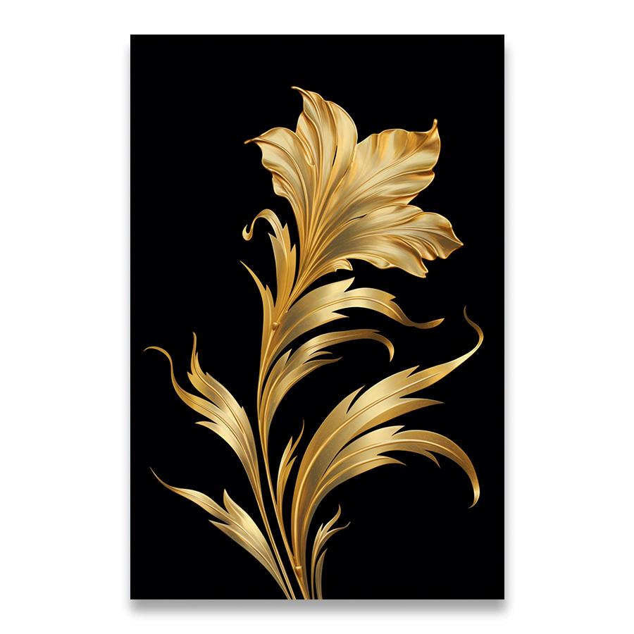 1pcs Canvas Painting Dark Golden Flower Wheat Canvas Painting Decorative Paintings Wall Decor Art Mural Wall Decoration for Home No Frame