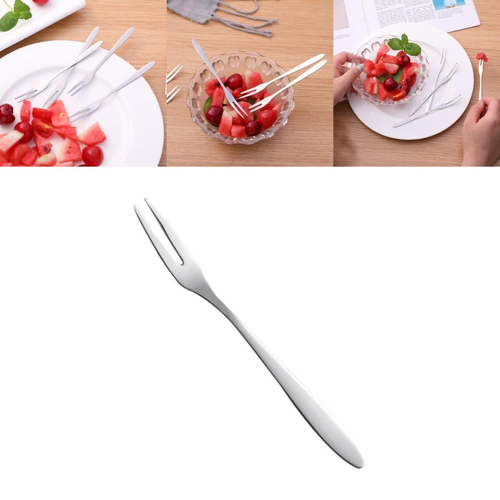 Stainless Steel West Tableware Fruit Forks Elegant Small Sized Snack Cake Dessert Utensils
