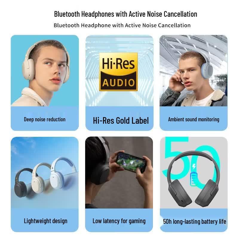Edifier W820NB Classic Active Noise Cancelling Bluetooth Headphones